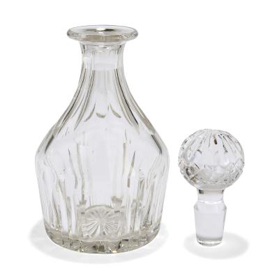 Pair of 20th century English glass decanters