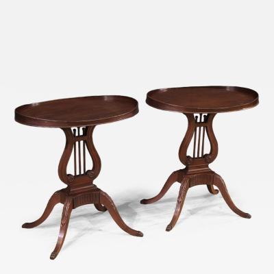 Pair of 20th century English side tables