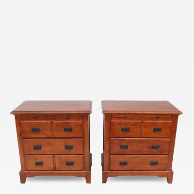 Pair of 3 Drawer Nightstand in Michaels Cherry