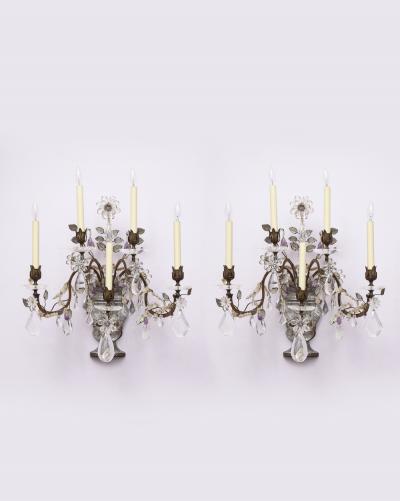 Pair of 5 Light Sconces