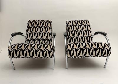 Pair of 5470 steeltube armchairs Gelderland Netherlands circa 1990