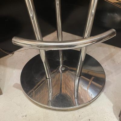 Pair of 80s Yellow Bar Stools