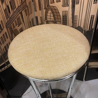 Pair of 80s Yellow Bar Stools