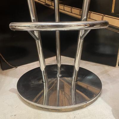 Pair of 80s Yellow Bar Stools