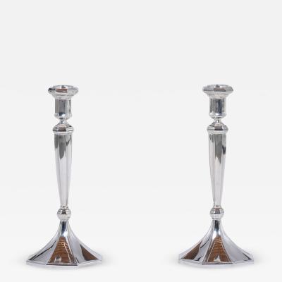 Pair of 925 Sterling Silver Candlesticks