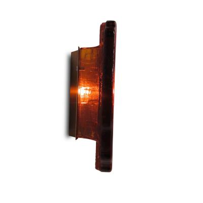Pair of Abstract Orange Glass Wall Sconces