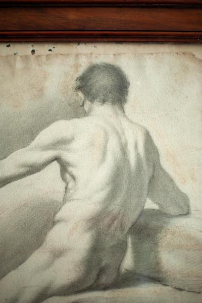 Pair of Academic Nudes Neoclassical Artist Early 19th Century