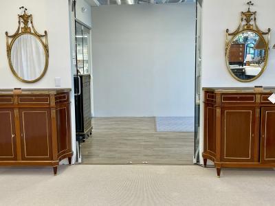 Pair of Adams Style Giltwood Wall Mirrors Console or Commode Mirrors