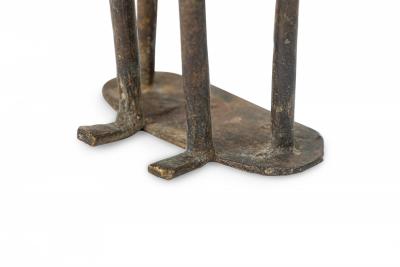 Pair of African Mali 20th Century Bronze Dogon Male Female Ancestor Figures