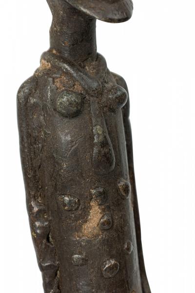 Pair of African Mali 20th Century Bronze Dogon Male Female Ancestor Figures