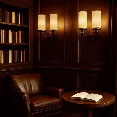 Pair of Alabaster and Bronze Art Deco Sconces Art Deco Collection