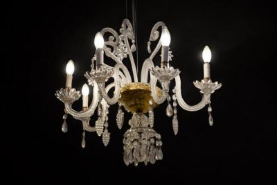Pair of Amazing Crystal Scones or Wall Lights Italy 1940