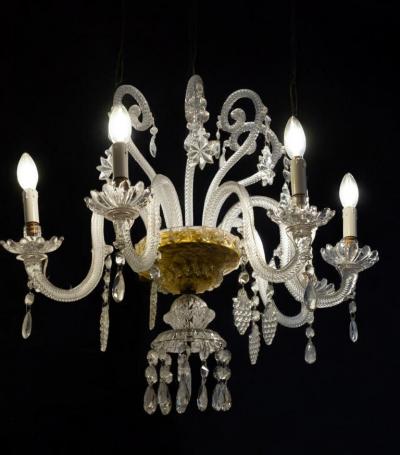Pair of Amazing Crystal Scones or Wall Lights Italy 1940