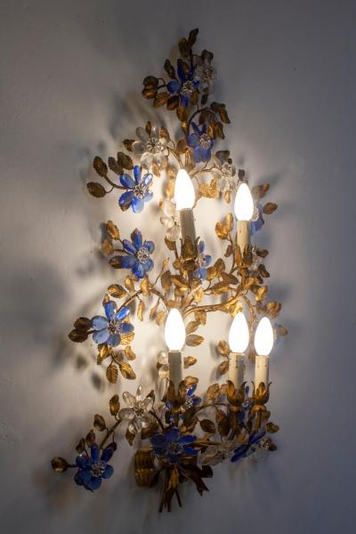 Pair of Amazing Italian Sconces or Wall Lights by Banci Florence 1970