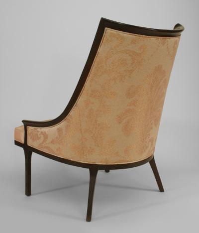 Pair of American 1950s Ebonized Armchairs