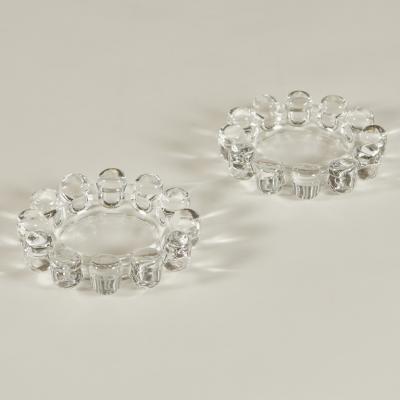 Pair of American 1960s glass decorative bowls