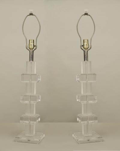 Pair of American 1970s Table Lamps