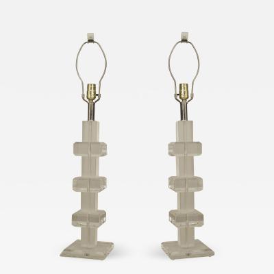 Pair of American 1970s Table Lamps