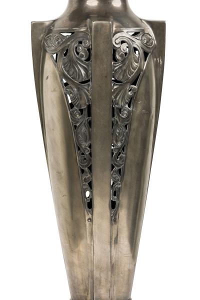 Pair of American Art Deco Silver Table Lamps
