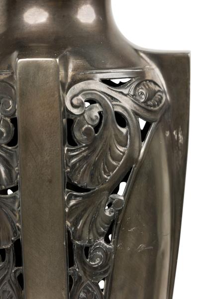 Pair of American Art Deco Silver Table Lamps