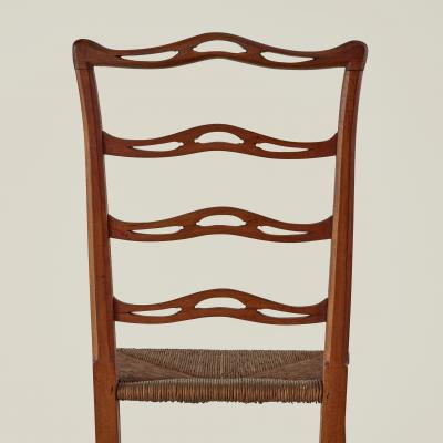 Pair of American Chippendale style ribbon back side chairs