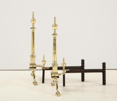 Pair of American Classical Style Andirons