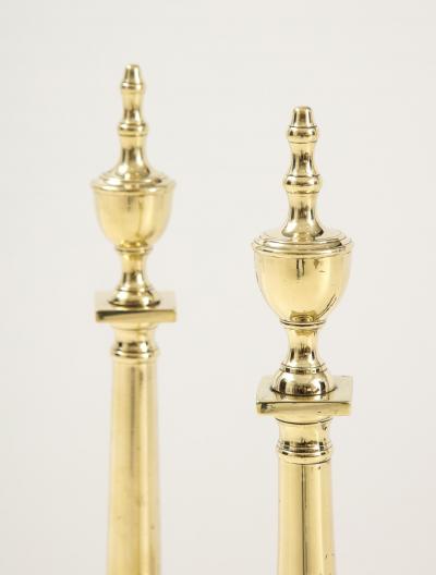 Pair of American Classical Style Andirons