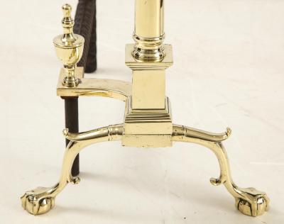 Pair of American Classical Style Andirons