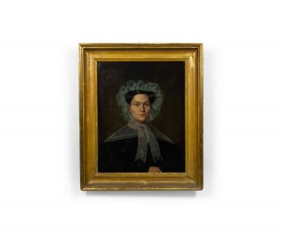 Pair of American Country Male and Female Portraits
