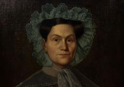 Pair of American Country Male and Female Portraits