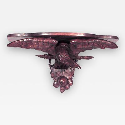 Pair of American Country Pine Eagle Shelf