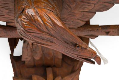 Pair of American Country Pine Eagle Shelves