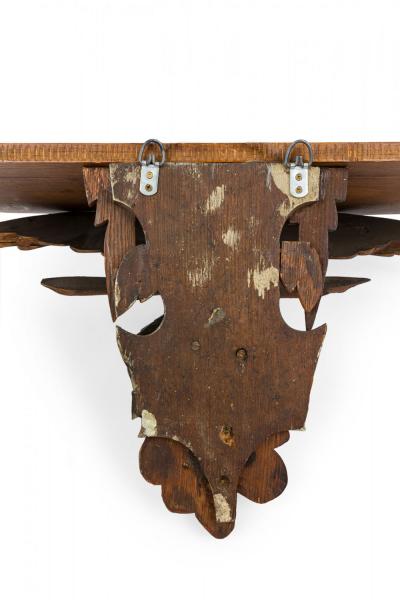 Pair of American Country Pine Eagle Shelves