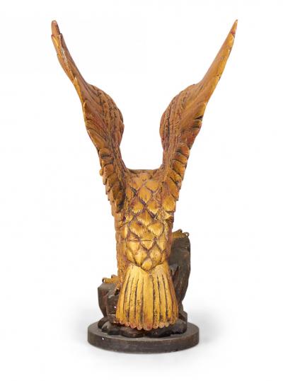 Pair of American Federal Style Carved Giltwood Eagle Sculptures
