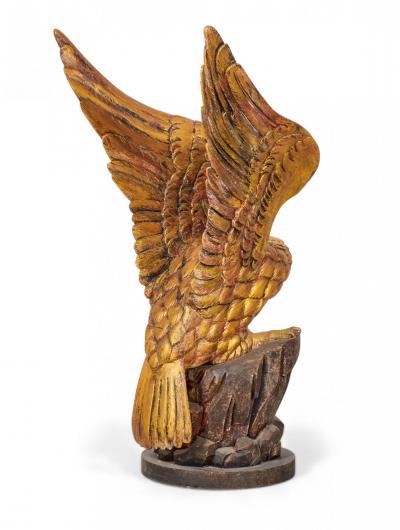 Pair of American Federal Style Carved Giltwood Eagle Sculptures
