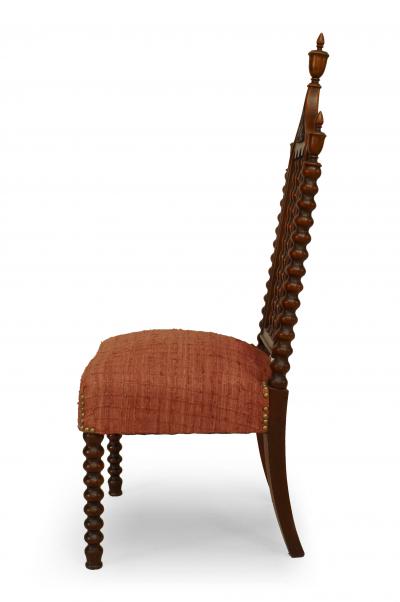 Pair of American Gothic Revival Mahogany Side Chairs