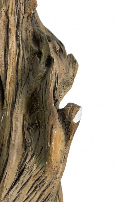 Pair of American Mid Century Faux Driftwood Table Lamps