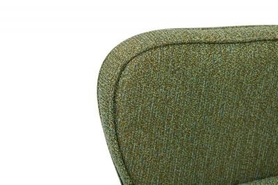 Pair of American Mid Century Teal Wide Back Armchairs
