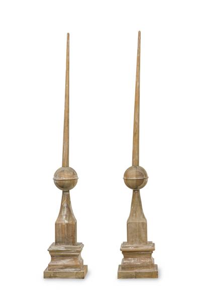 Pair of American Mid Century Wooden Architectural Elements