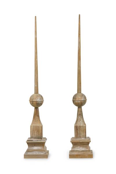 Pair of American Mid Century Wooden Architectural Elements