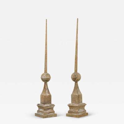 Pair of American Mid Century Wooden Architectural Elements