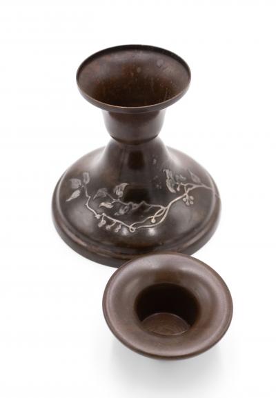 Pair of American Mission Bronze Candlesticks