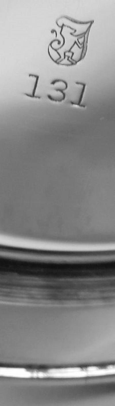 Pair of American Modern Georgian Sterling Silver Candlesticks