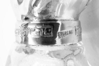 Pair of American Sterling Silver Dog Salt Pepper Shakers