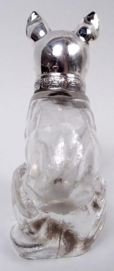 Pair of American Sterling Silver Dog Salt Pepper Shakers