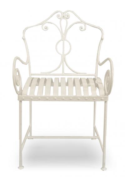 Pair of American Victorian Iron Armchairs