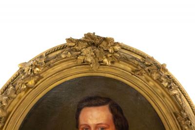 Pair of American Victorian Male and Female Portraits