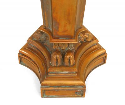 Pair of American Victorian Neo Classical Bronze Torchieres