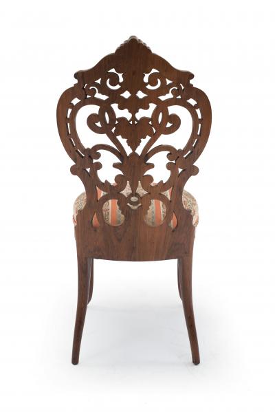 Pair of American Victorian Rosewood Side Chairs
