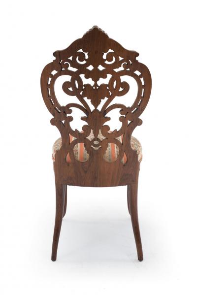 Pair of American Victorian Rosewood Side Chairs
